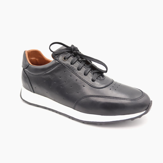 L014 Basket Noir SM Blanc