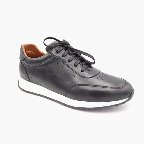 L014 Basket Noir SM Blanc