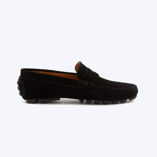 094 Mocassin daim noir