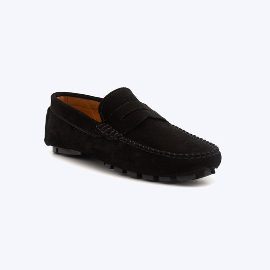 094 Mocassin daim noir