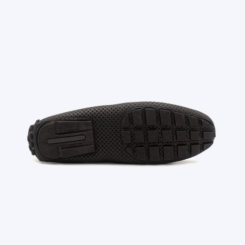 094 Mocassin cuir noir